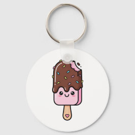 Cute Kawaii Smiling Popsicle Schlüsselanhänger