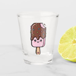 Cute Kawaii Smiling Popsicle Schnapsglas