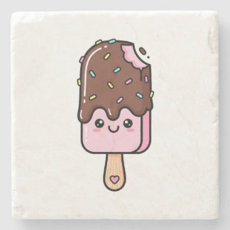 Cute Kawaii Smiling Popsicle Steinuntersetzer