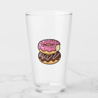 Cute Kawaii Stacked Donuts Illustration Glas