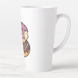 Cute Kawaii Stacked Donuts Illustration Milchtasse