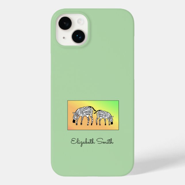 Cute Kenyan Zebras iPhone / coque ipad (Verso)