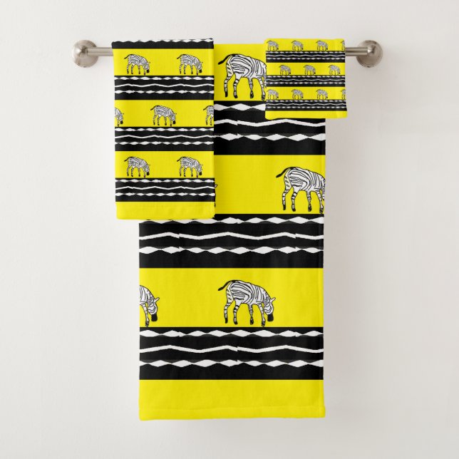 Cute Kenyan Zebras Jaune (En situation)