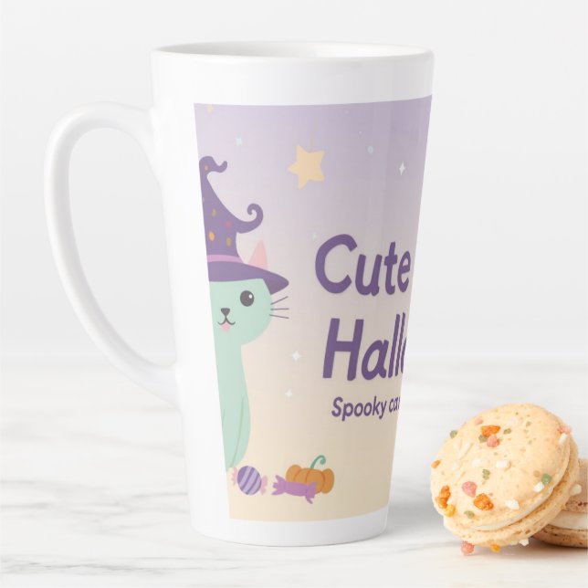 🧡 ✨ “Cute & Kind Halloween” Collection 🎃🌿 Milchtasse (Beispiel)