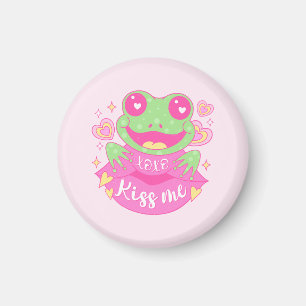 Cute Kiss Me Frog - Xoxo Magnet