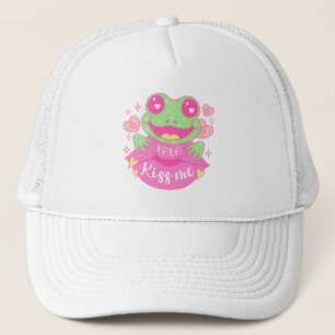 Cute Kiss Me Frog - Xoxo Truckerkappe