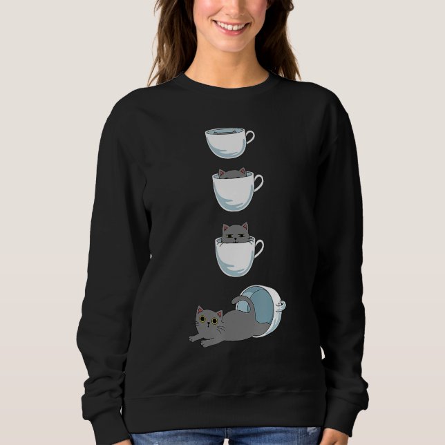 Cute Kitten Funny Gift For Cat Owner Sweatshirt (Vorderseite)