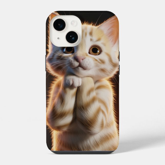 cute kitten iPhone 14 hülle (Rückseite)