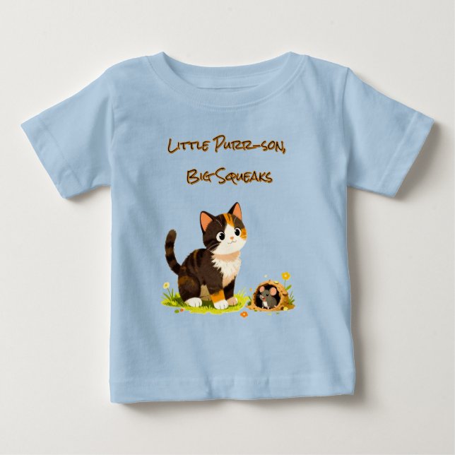 Cute Kitten Mouse T-Shirt (Vorderseite)