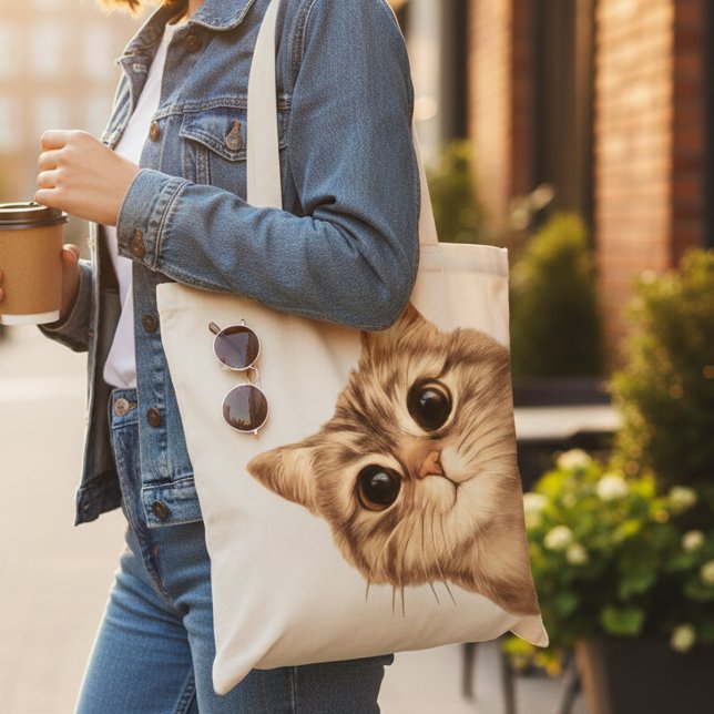Cute Kitten Reusable Shoulder Bag for Women Tasche (Von Creator hochgeladen)