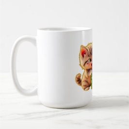 **Cute Kittens Fighting Over a Gift – Funny Christ Kaffeetasse