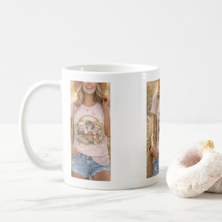 Cute Kittens Floral Graphic Girls  Mug Kaffeetasse