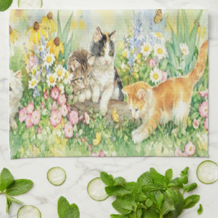 Cute Kittens Serviette de cuisine