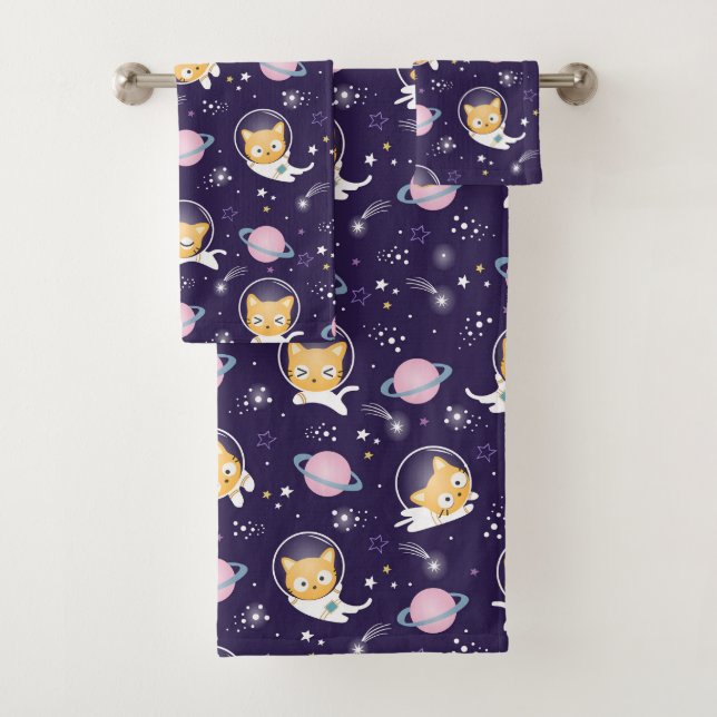 Cute Kitty Chat Astronauts Motif (En situation)
