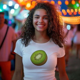cute kiwi green summer aesthetic T-Shirt