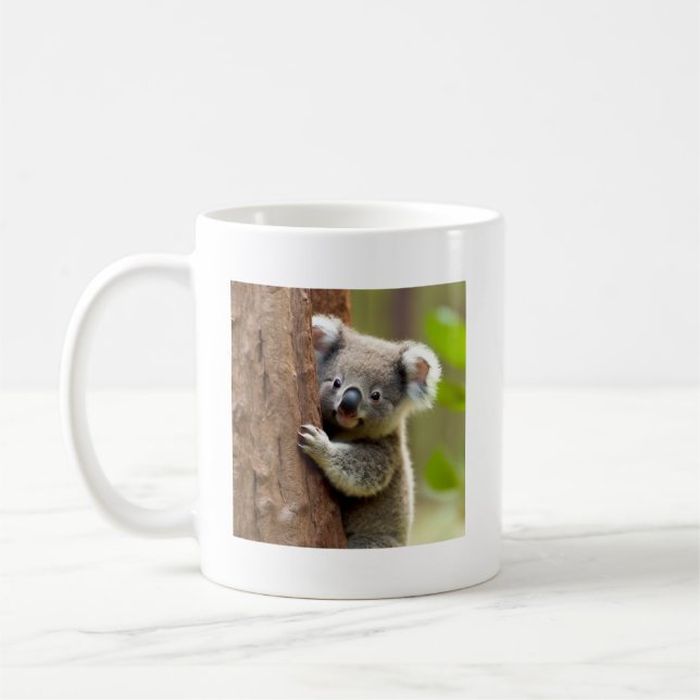 Cute Koala Bear Mug - Cute Animal Mugs (Gauche)