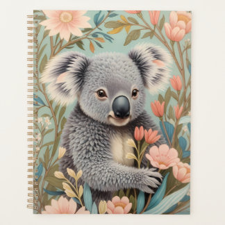 Cute Koala Elegant Pastel Floral