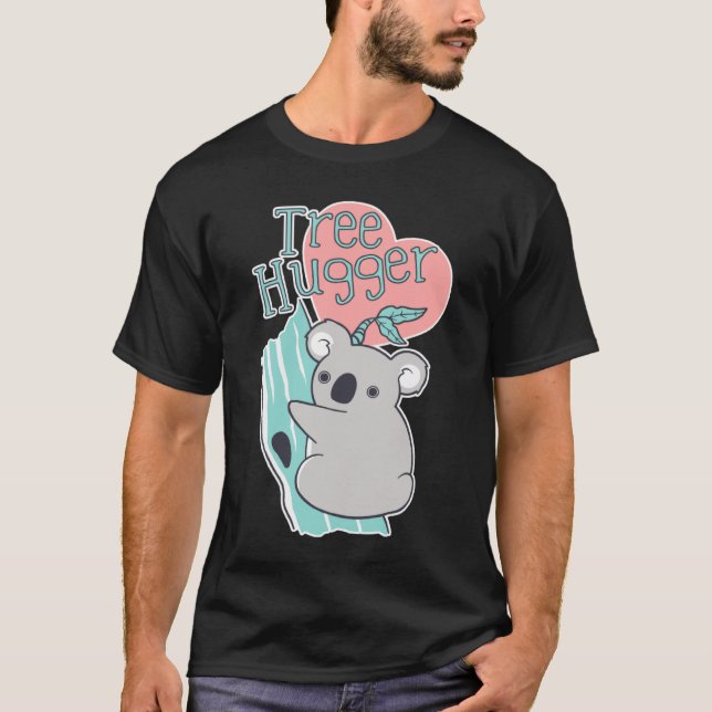 Cute Koala Tree Hugger Bear T-Shirt (Vorderseite)