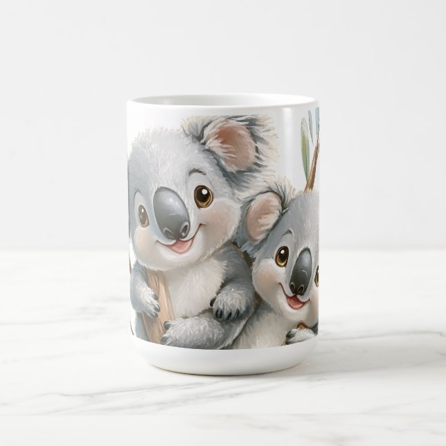 Cute Koalas, Amateurs australiens de la faune, Mug (Centre)