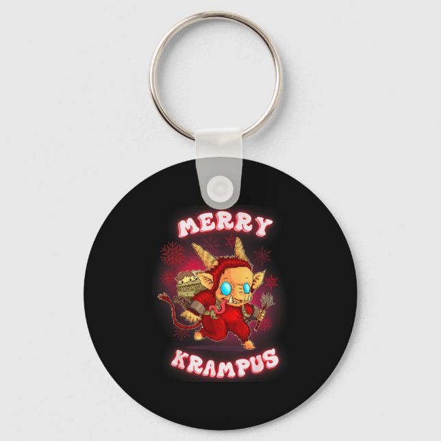 Cute Krampus Pajamas Kids Mens Womens Christmas  Schlüsselanhänger (Vorderseite)