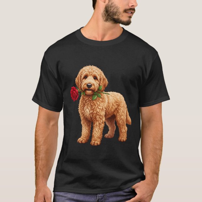 ‏Cute Labradoodle Dog T-Shirt (Vorderseite)