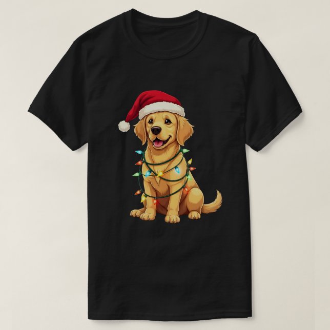 Cute Labrador Retriever Christmas Santa Pet Dog Lo T-Shirt (Design vorne)