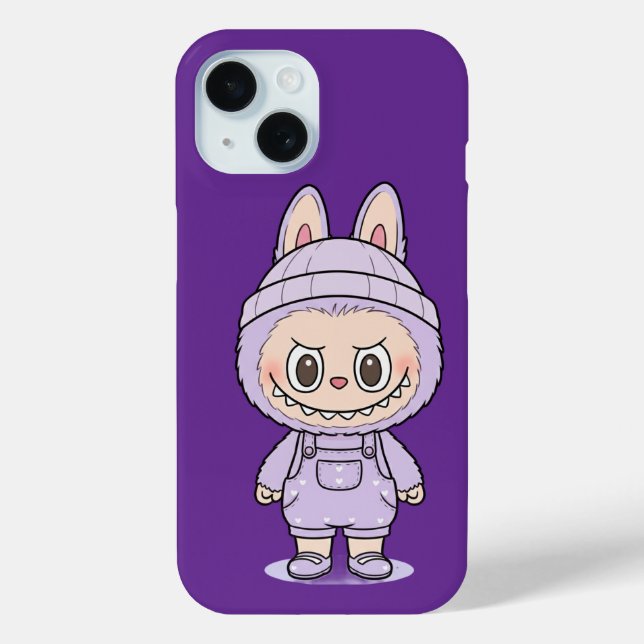 Cute Labubu (light purple) Case-Mate iPhone Hülle (Rückseite)