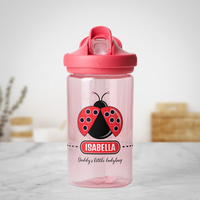 Cute Ladybug Bouteille d'eau personnalisée pour en (Créateur téléchargé)