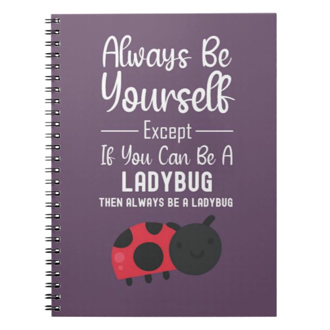 Cute Ladybug Gifts Funny Insect Bugs Cartoon Pink Notizblock (Vorderseite)