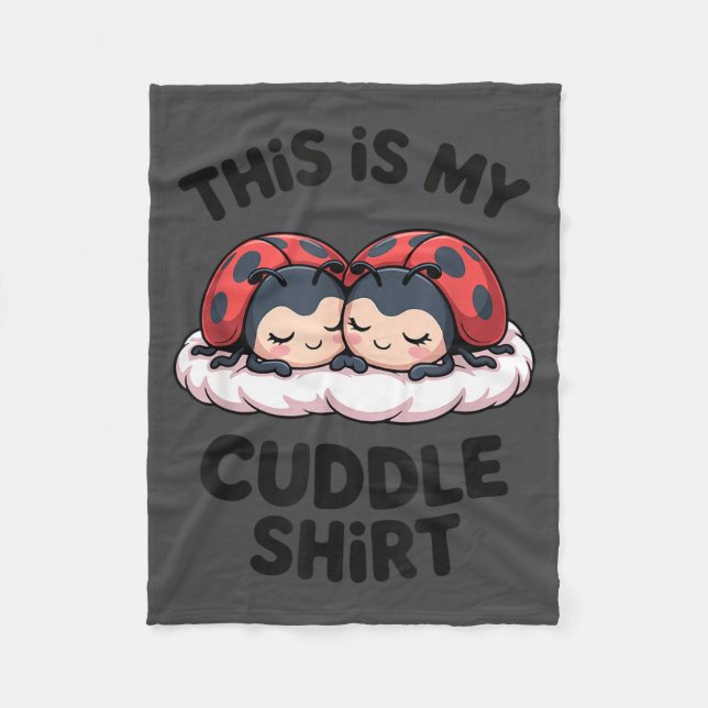 Cute Ladybugs Couple This Is My Cuddle  Fleecedecke (Vorderseite)