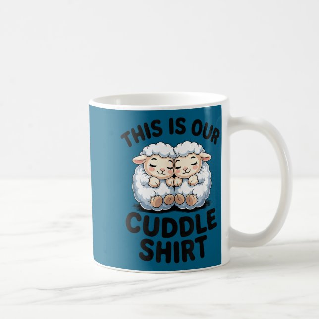 Cute Lamb Couple This Is Our Cuddle  Kaffeetasse (Rechts)