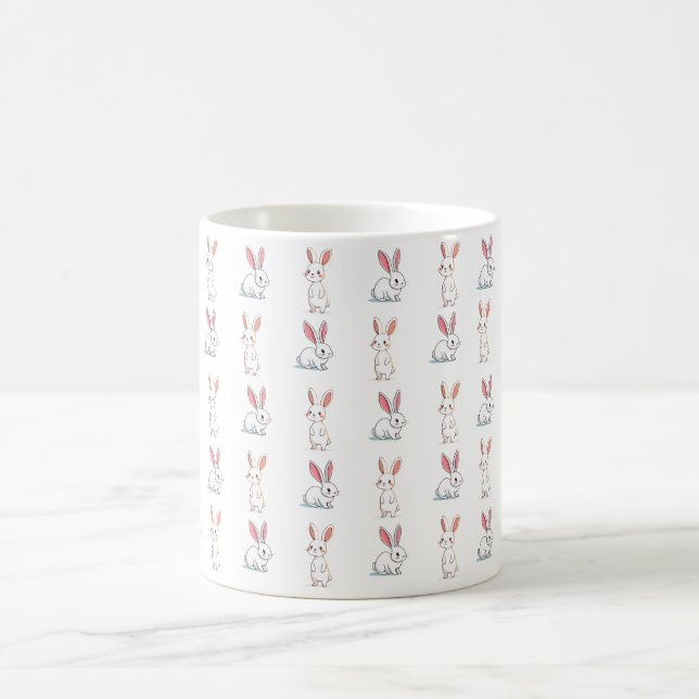 Cute lapin café Mug (Centre)