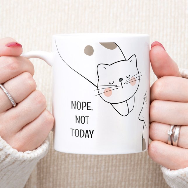 Cute Lazy Chat Nom Amoureux des chats Mug (Cute Lazy Cat Cat Lover Name Mug)