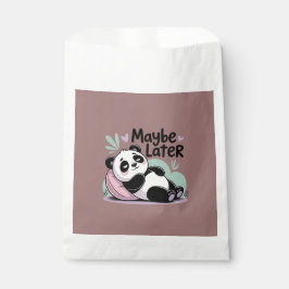 Cute Lazy Panda – “Maybe Later” Relaxing Panda Geschenktütchen