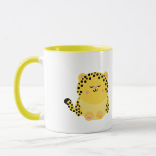 Cute léopard tasse personnalisée