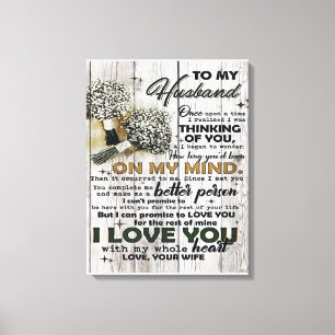 Cute Letter To Husband Lovely Gift Father Day Leinwanddruck