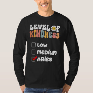 Cute Level of Kindness Widder-Sternzeichen Gänsebl T-Shirt