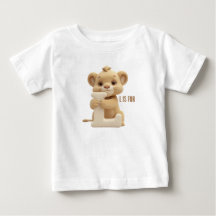 Cute Lion Letter L Kids T-Shirt | Animal Alphabet