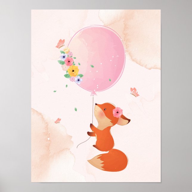 Cute little baby fox  poster (Vorne)