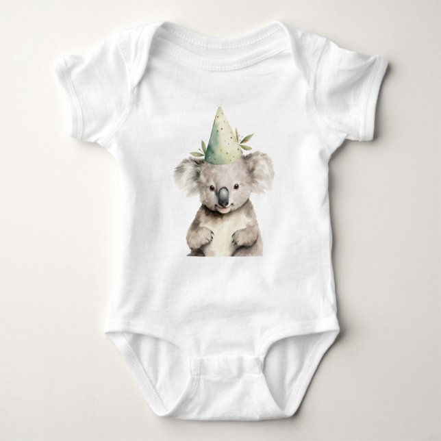 Cute Little Baby Koala Bear Animal Strampler (Vorderseite)