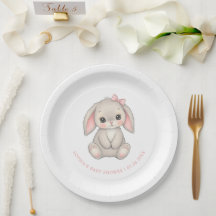Cute Little Bunny Girl Baby Shower