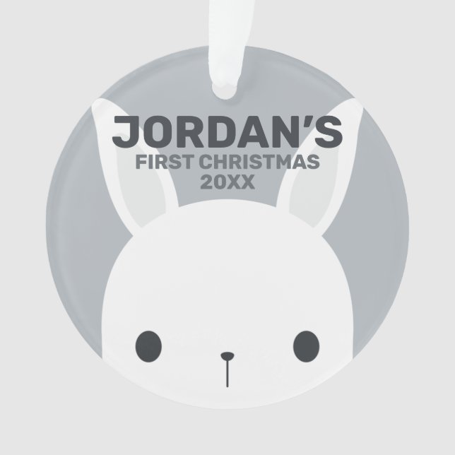 Cute Little Bunny Rabbit with Personalized (devant)