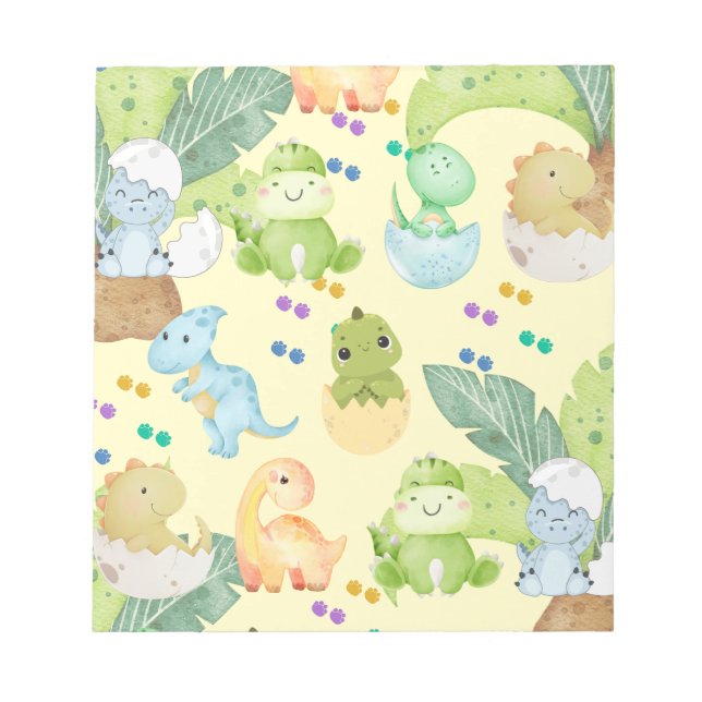 Cute Little Dino Notizblock (Vorderseite)