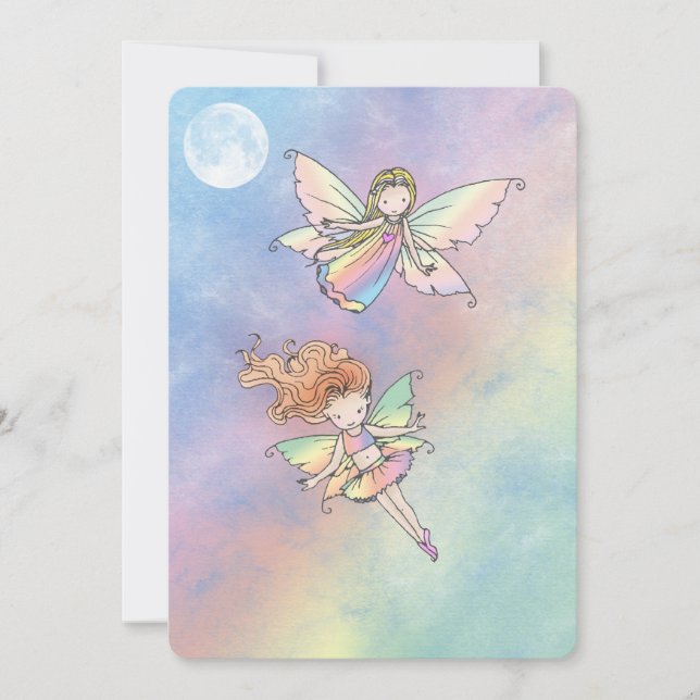 Cute Little Fairy Invitation de fête d'anniversair (Devant)