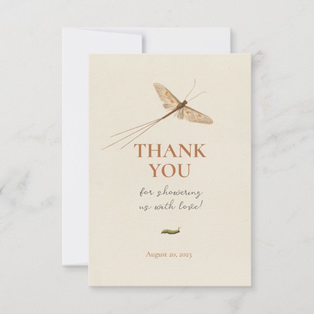 Cute Little Love Bug Baby shower Merci (Devant)