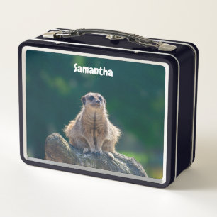 Cute Little Meerkat Lunchbox en métal