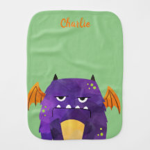 Cute Little Monster Linge de bébé personnalisé