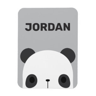 Cute Little Panda Bear with Personalized Name  Magnet