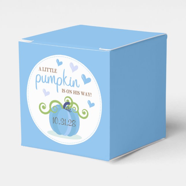 Cute Little Pumpkin Baby Shower Geschenkschachtel (Vorderseite)