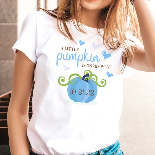 Cute Little Pumpkin Baby Shower T-Shirt (Von Creator hochgeladen)